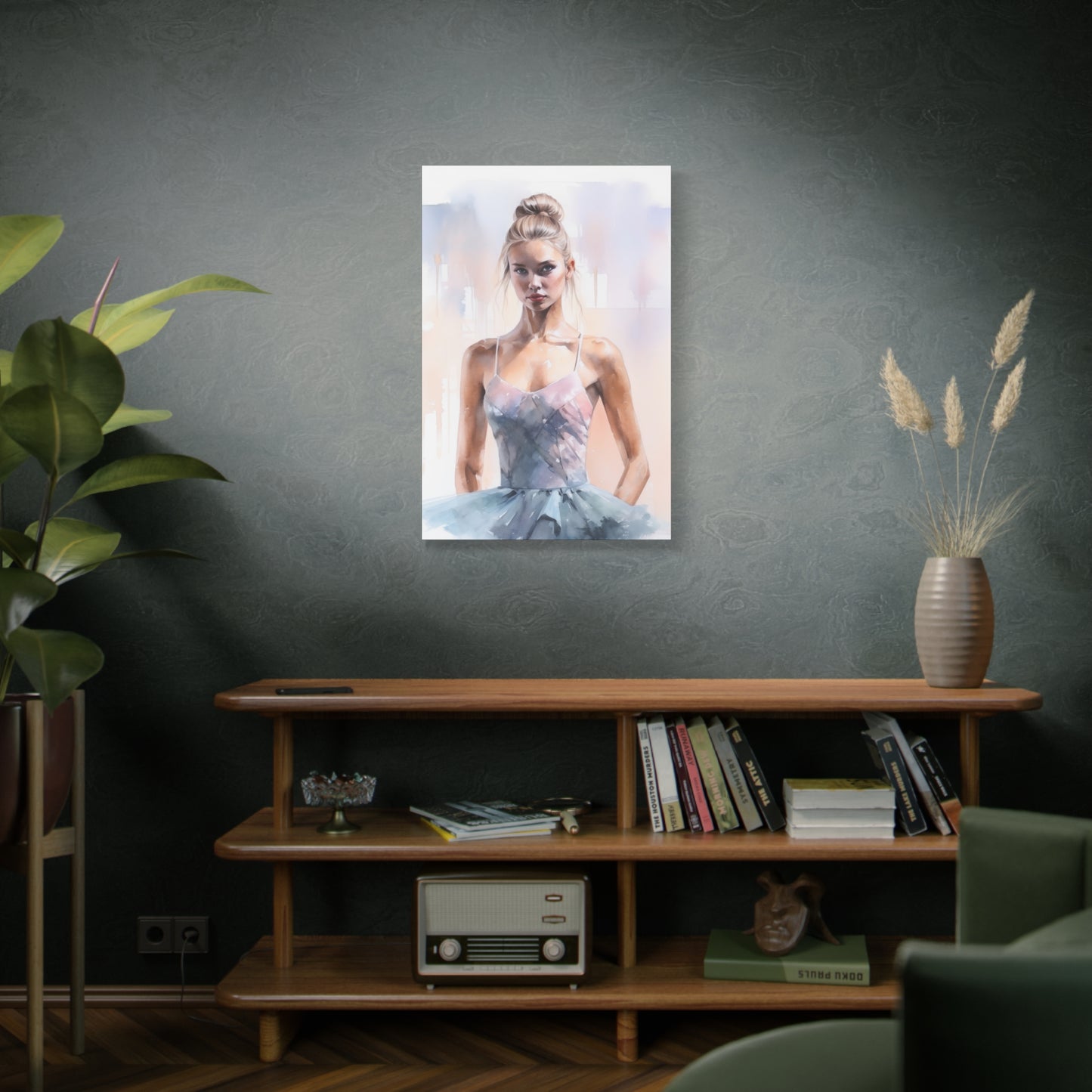 Pointes and Platforms, Gallery Wrapped Canvas, Ballerina Beauty, Ballet Art Canvas – Samantha