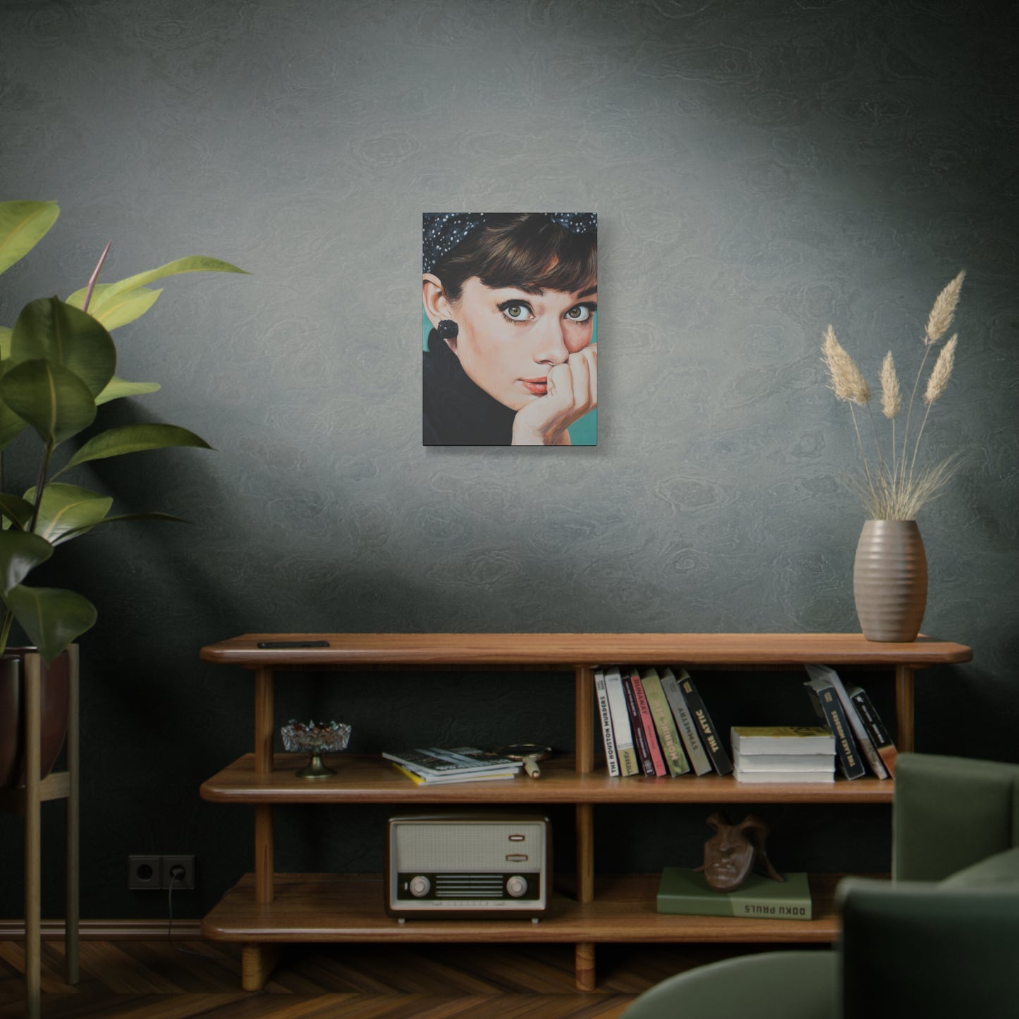 Gallery Wrapped Canvas, The Diva Project Art Canvas, Pinup Art Canvas – Audrey Hepburn - FOUR