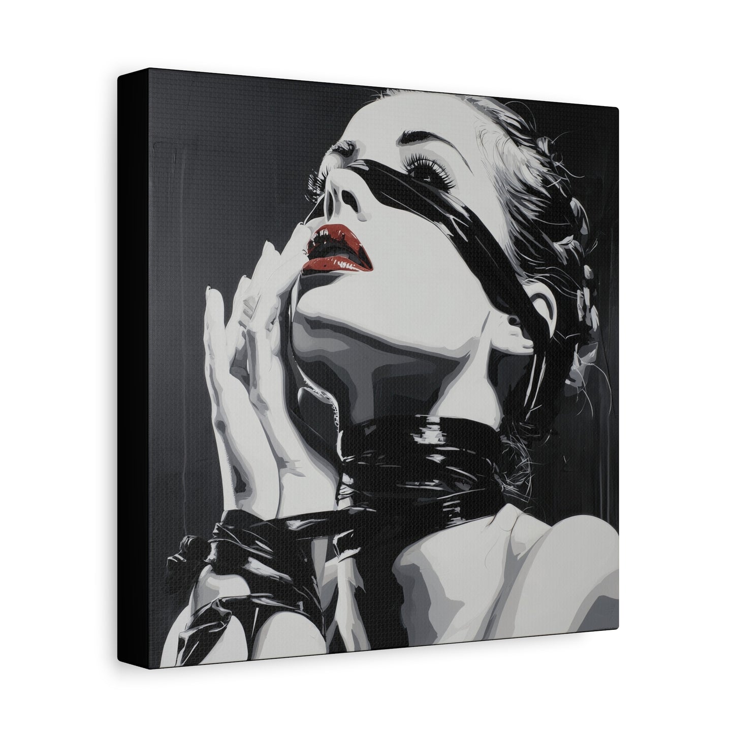 Gallery Wrapped Canvas, Ropes and Reverence Art Canvas, Erotic Shibari Art Canvas – Sable