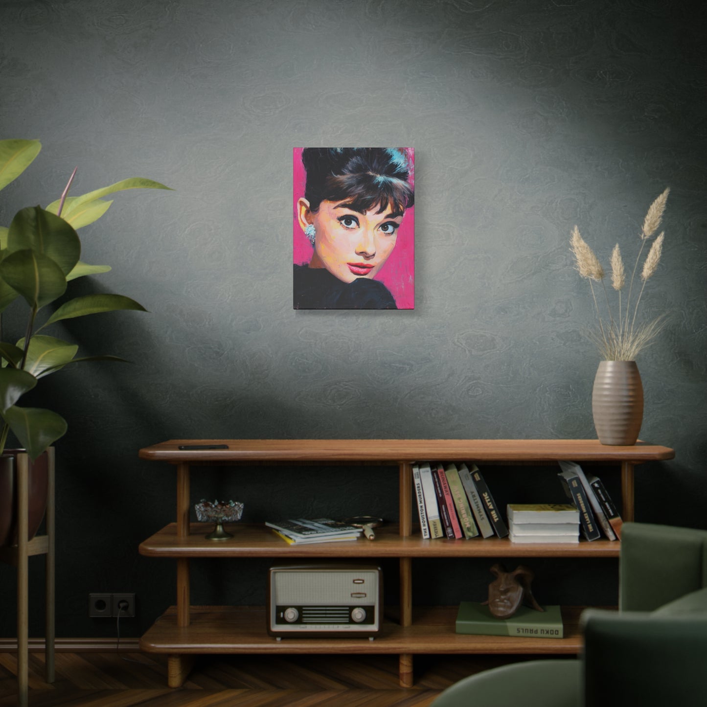 Gallery Wrapped Canvas, The Diva Project Art Canvas, Pinup Art Canvas – Audrey Hepburn - TEN