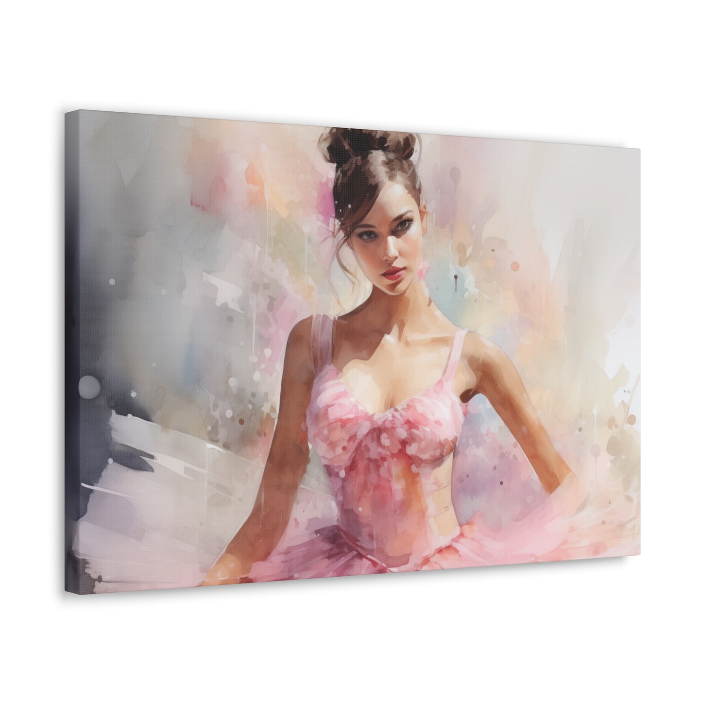 Gallery Wrapped Canvas, Ballerina Beauty, Ballet Art Canvas – Lily