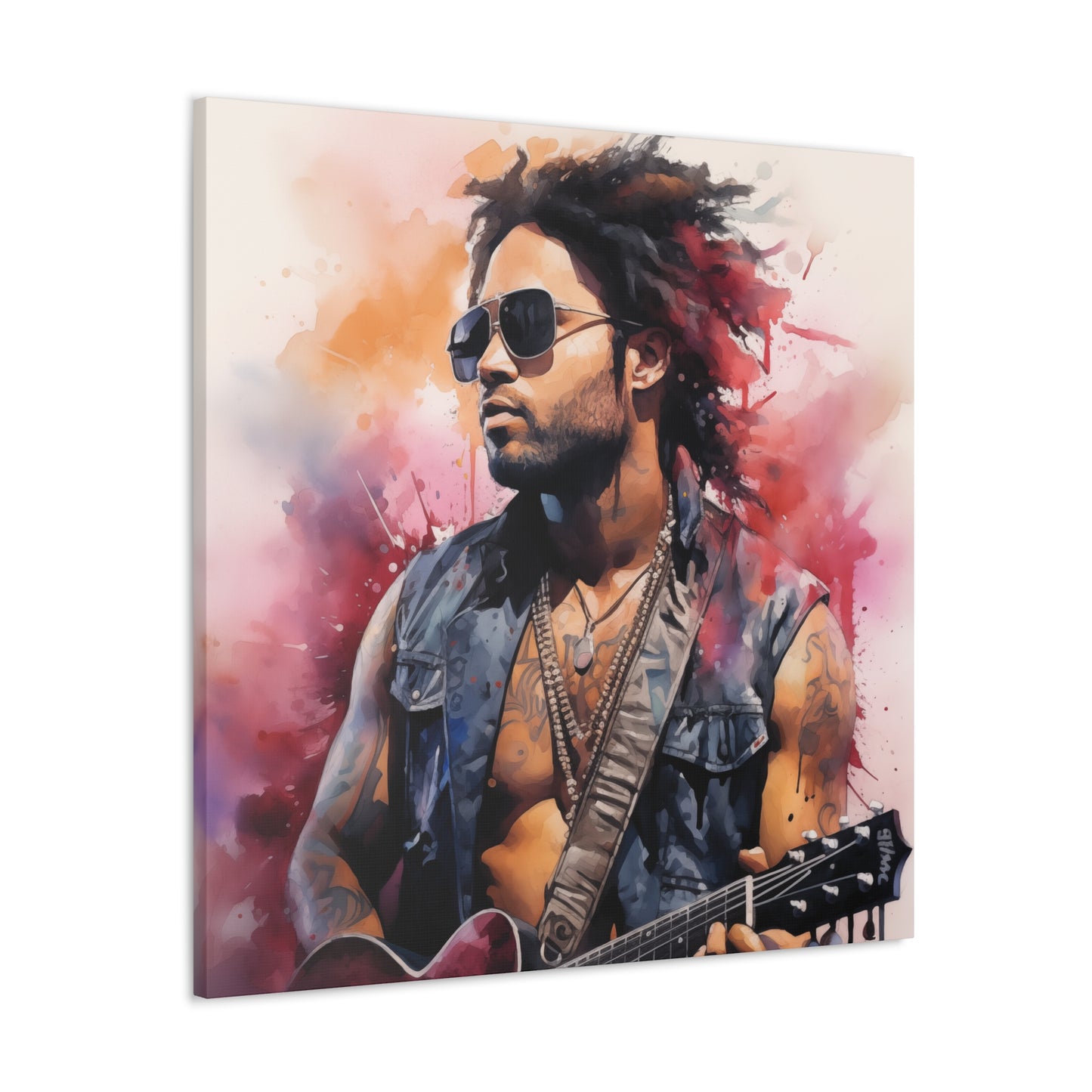 Gallery Wrapped Canvas, Celebrity Inspired, Pop Art Canvas – Lenny