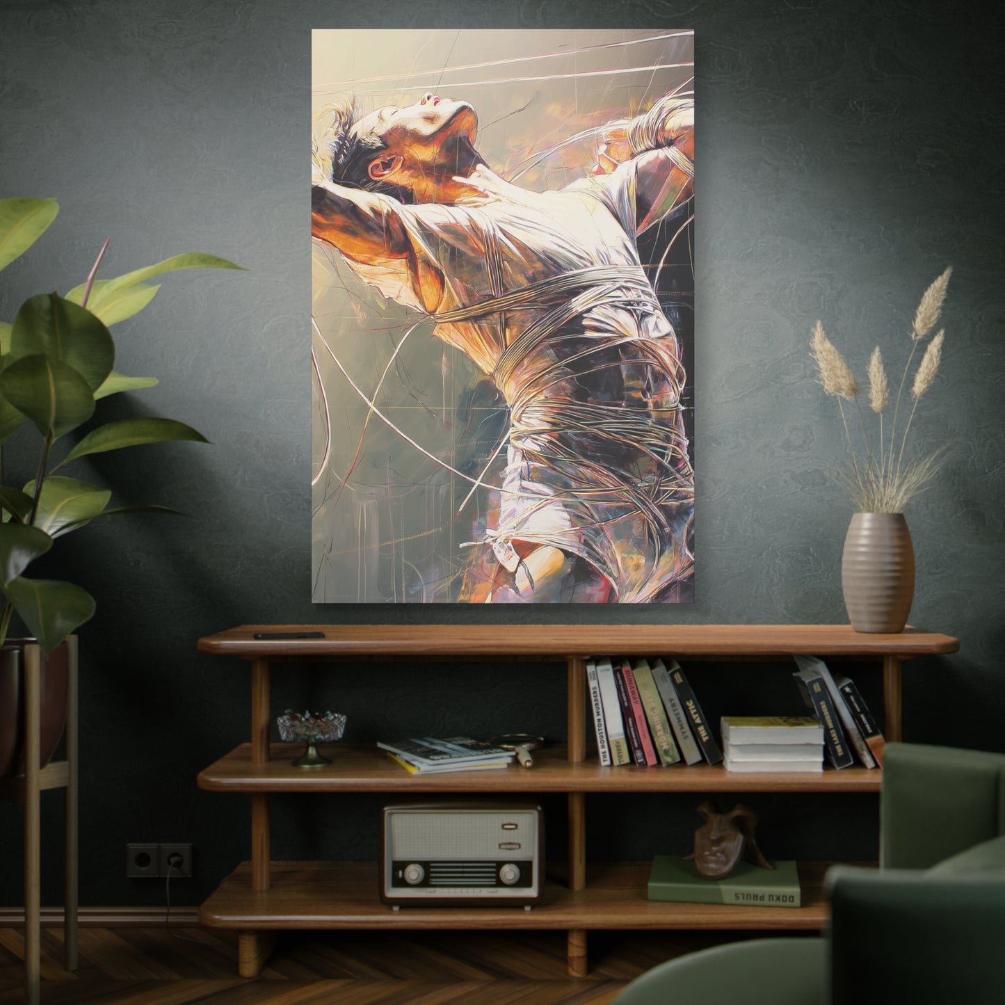 Gallery Wrapped Canvas, Ropes and Reverence Art Canvas, Erotic Shibari Art Canvas – Nikolai