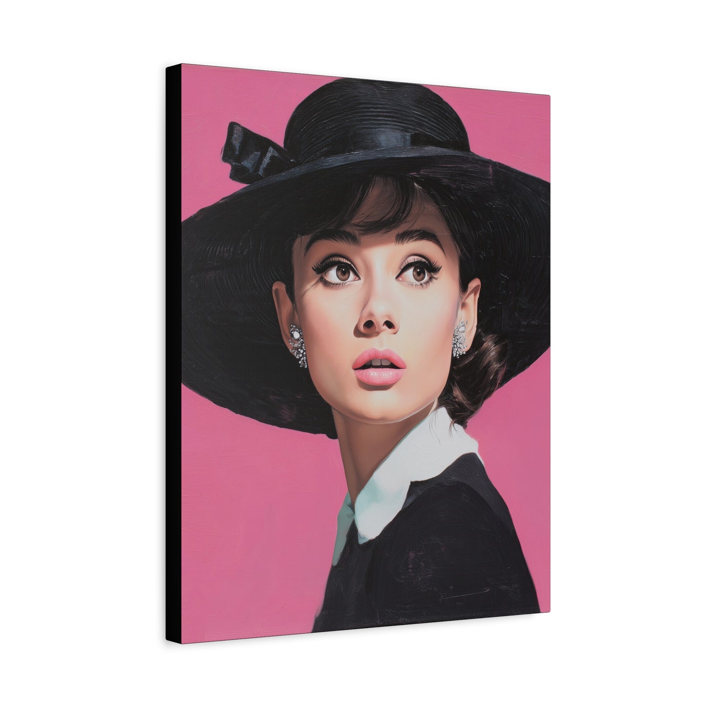Gallery Wrapped Canvas, The Diva Project Art Canvas, Pinup Art Canvas – Audrey Hepburn - EIGHT