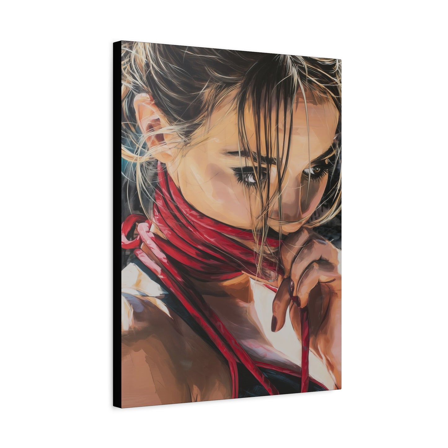 Gallery Wrapped Canvas, Ropes and Reverence Art Canvas, Erotic Shibari Art Canvas – Aya