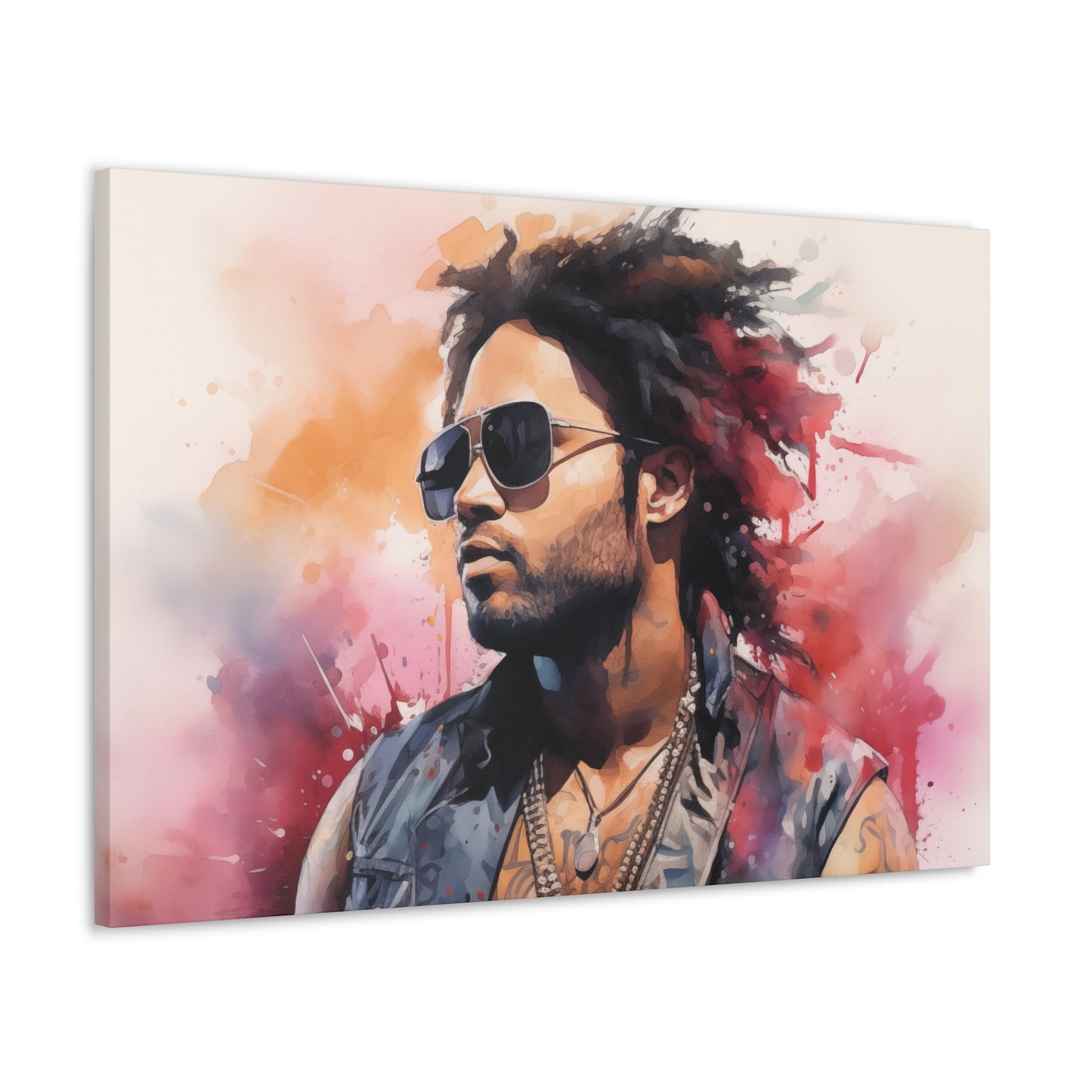 Gallery Wrapped Canvas, Celebrity Inspired, Pop Art Canvas – Lenny