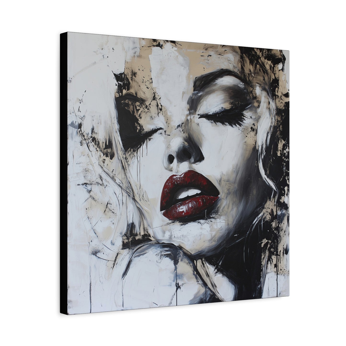 Gallery Wrapped Canvas, Guilt and Grit Adult Art Canvas, Erotic Pinup Art Canvas – Talia