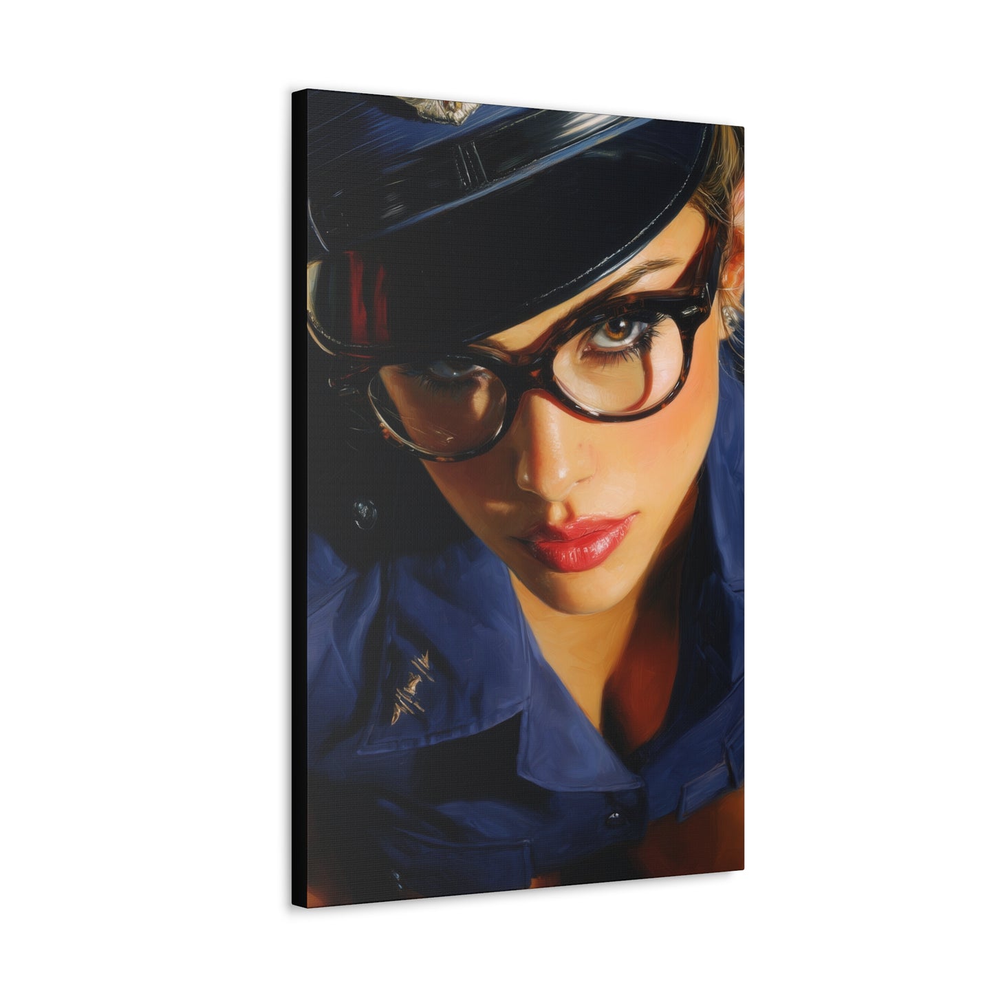 Gallery Wrapped Canvas, Liberty and Lace Art Canvas, Erotic Pinup Art Canvas – Janice