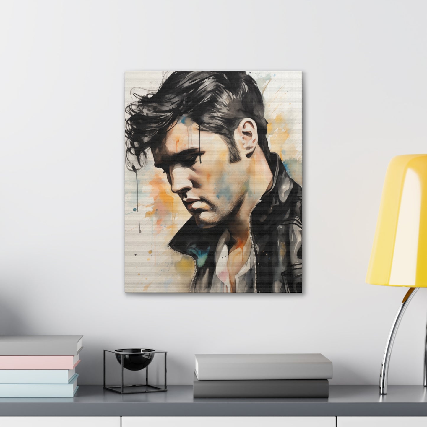 Gallery Wrapped Canvas, Celebrity Inspired, Pop Art Canvas – Elvis Also