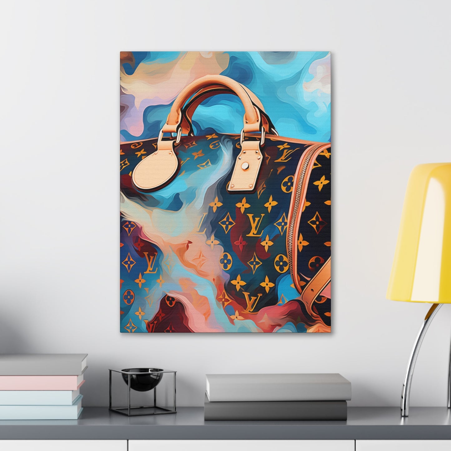 Canvas Gallery Wrap - LV Designer Inspired Wall Art - Abstract