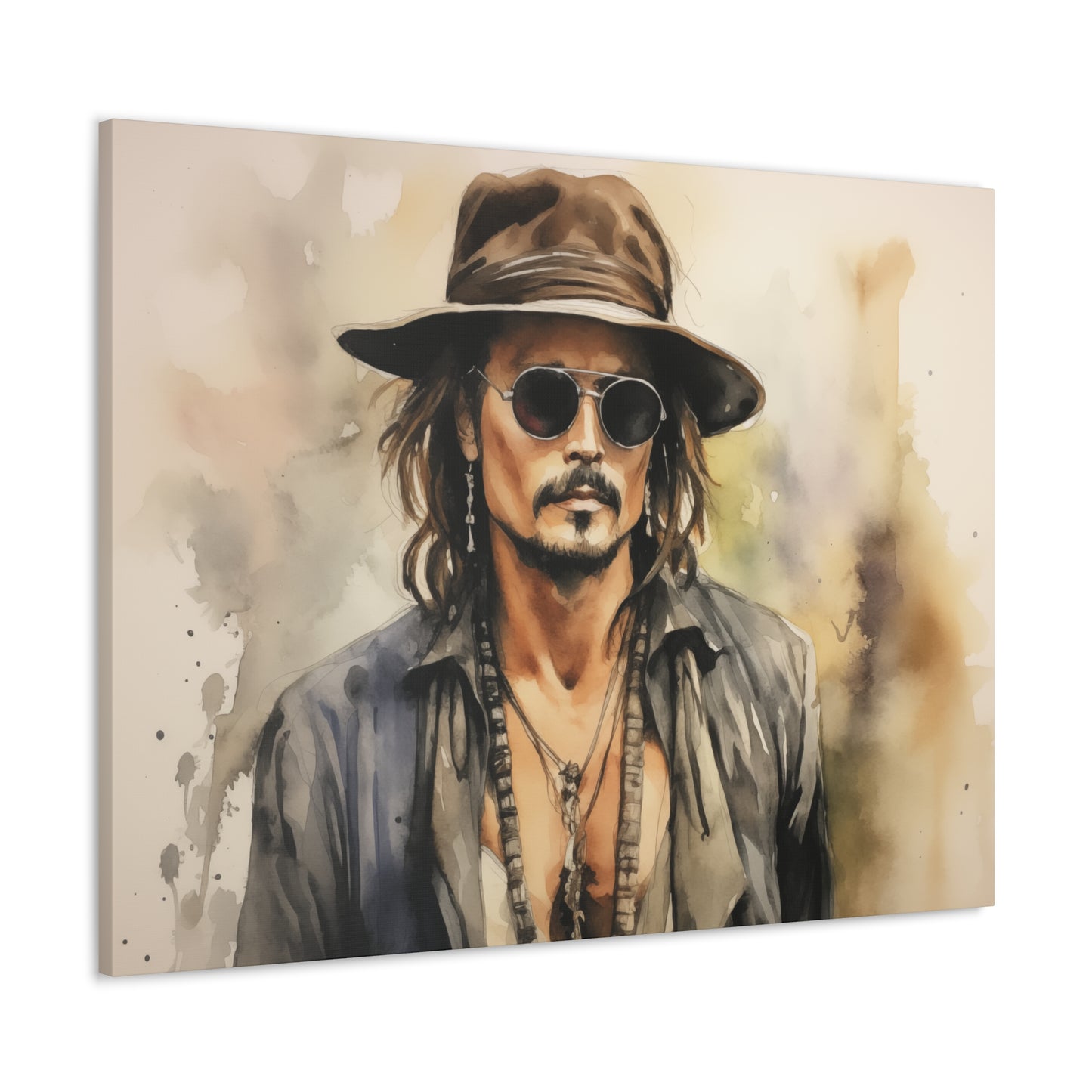 Gallery Wrapped Canvas, Celebrity Inspired, Pop Art Canvas – Johnny