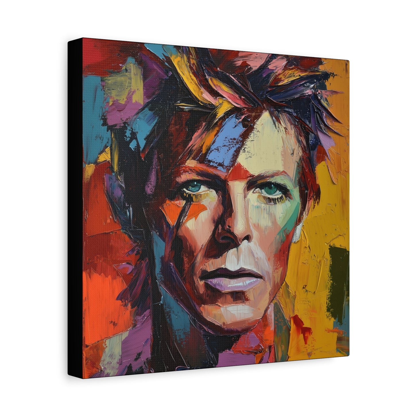 Gallery Wrapped Canvas, Celebrity Inspired, Pop Art Canvas – Bowie