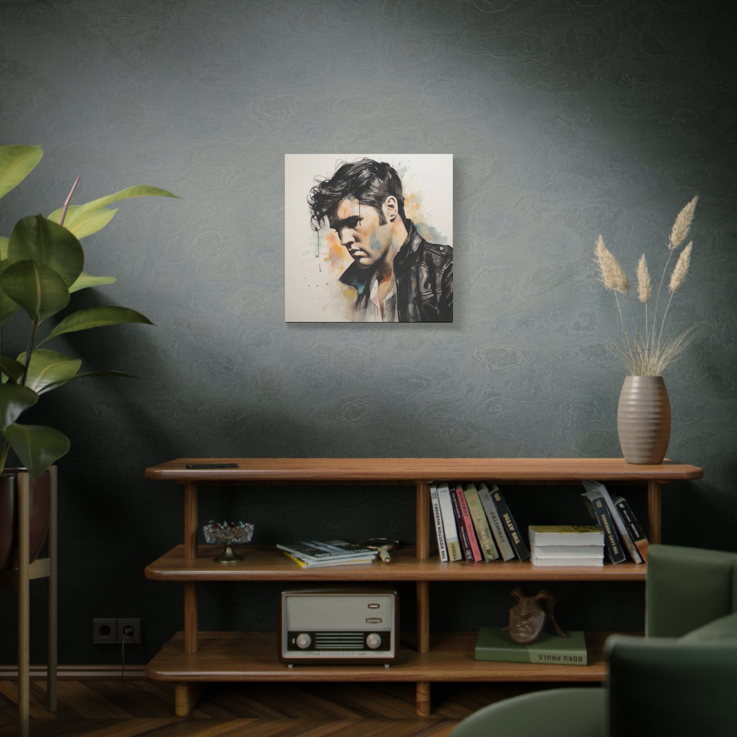 Gallery Wrapped Canvas, Celebrity Inspired, Pop Art Canvas – Elvis Also
