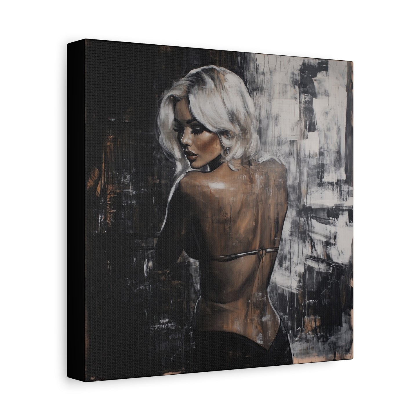 Gallery Wrapped Canvas, Guilt and Grit Adult Art Canvas, Erotic Pinup Art Canvas – Odette
