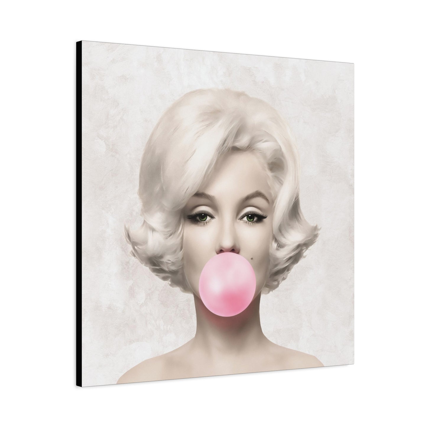 Gallery Wrapped Canvas, Marilyn Monroe Art Canvas, Celebrity Diva Art Canvas – Marilyn Monroe Bubblegum