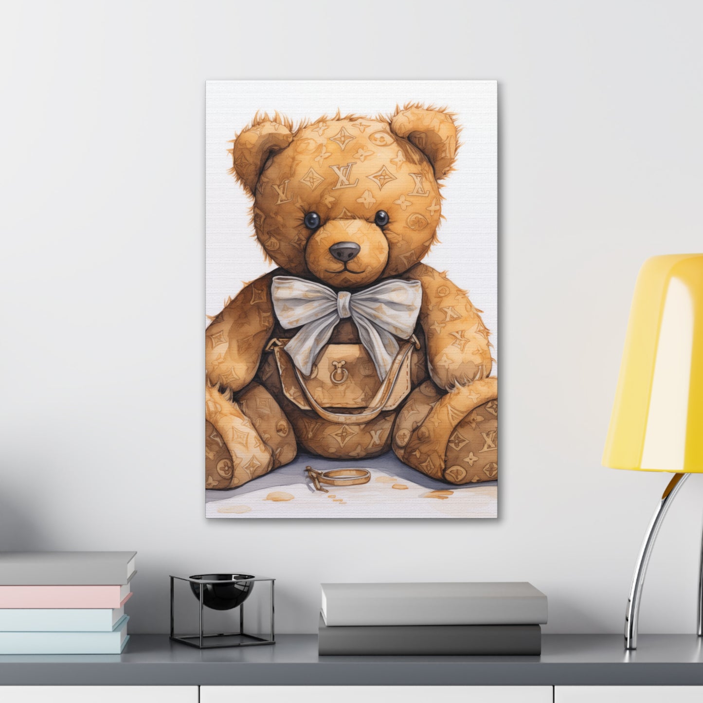 Canvas Gallery Wrap - LV Bear Wall Art - Ring