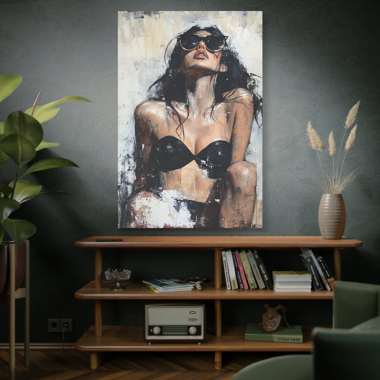 Gallery Wrapped Canvas, Sinners and Saints Art Canvas, Erotic Pinup Art Canvas – Stevie