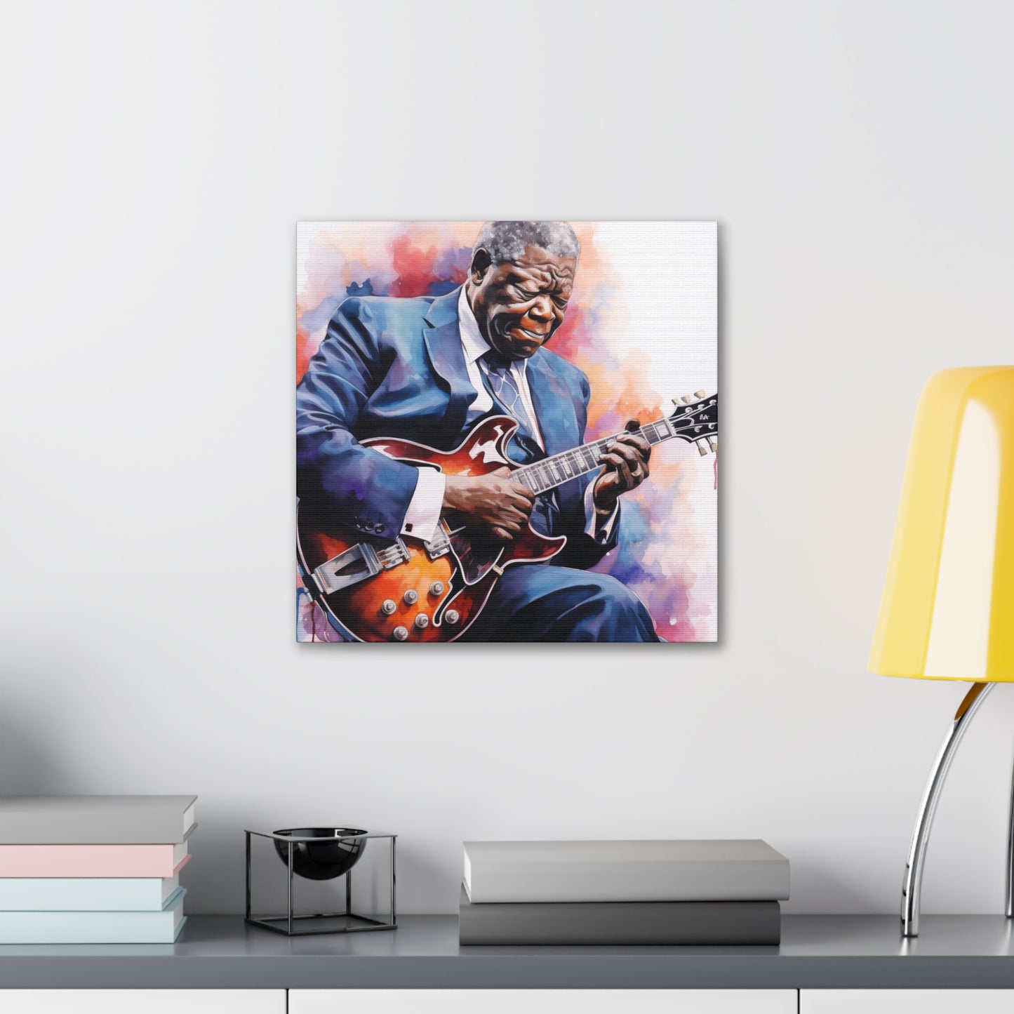 Gallery Wrapped Canvas, Celebrity Inspired, Pop Art Canvas – The King Also