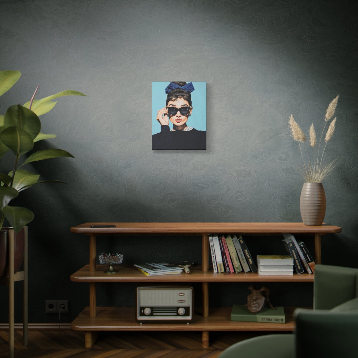 Gallery Wrapped Canvas, The Diva Project Art Canvas, Pinup Art Canvas – Audrey Hepburn - THREE