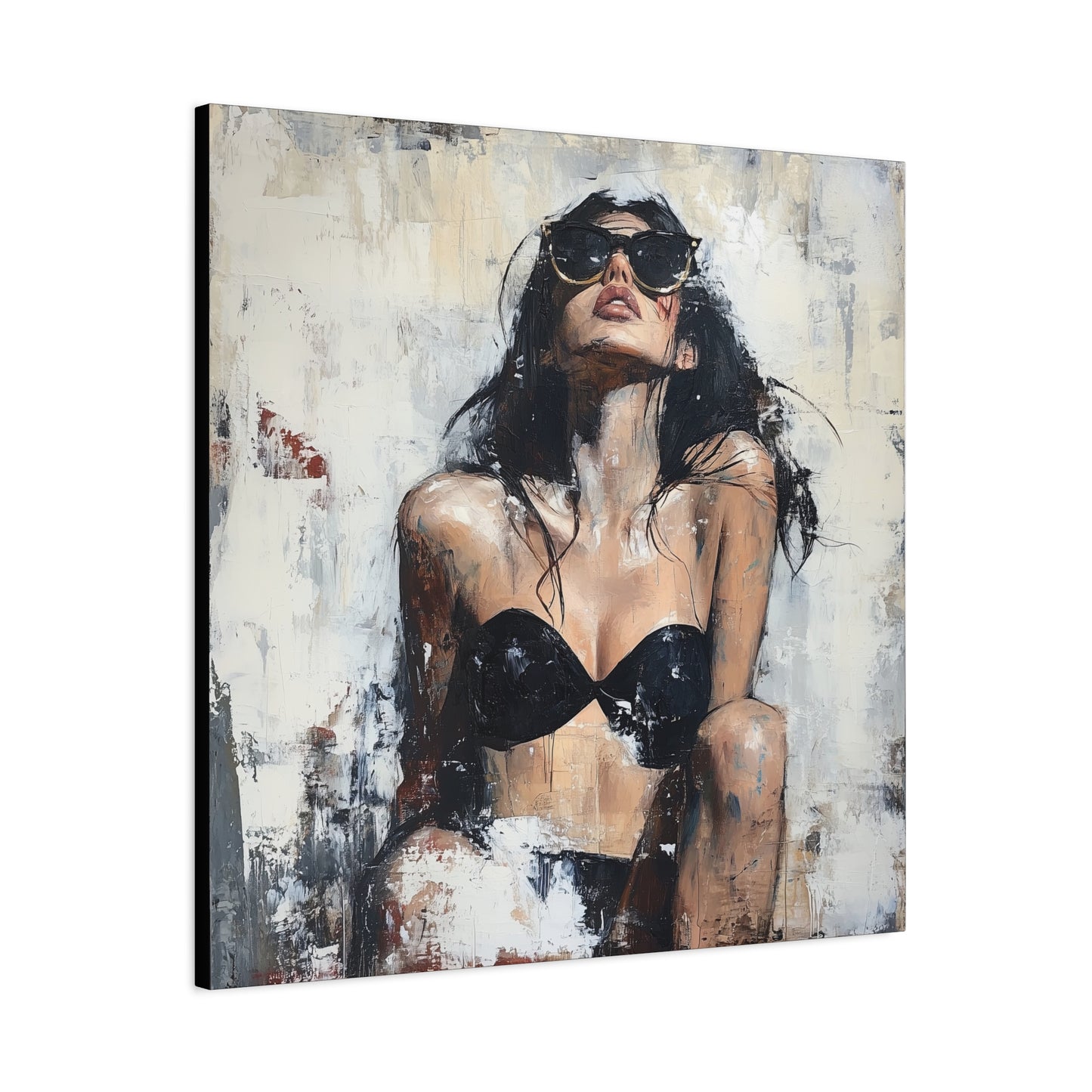 Gallery Wrapped Canvas, Sinners and Saints Art Canvas, Erotic Pinup Art Canvas – Stevie