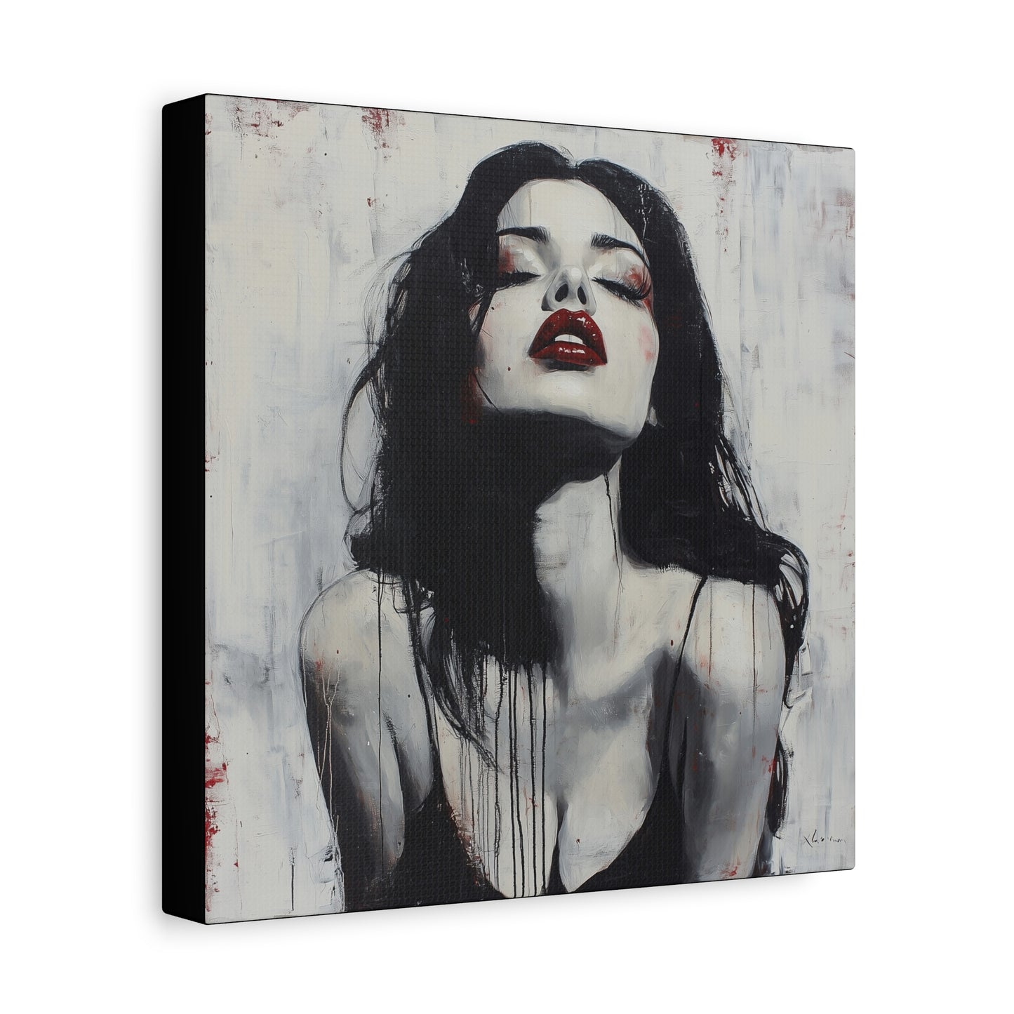 Gallery Wrapped Canvas, Sinners and Saints Art Canvas, Erotic Pinup Art Canvas – Vera