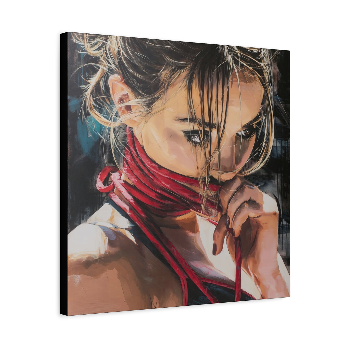 Gallery Wrapped Canvas, Ropes and Reverence Art Canvas, Erotic Shibari Art Canvas – Aya