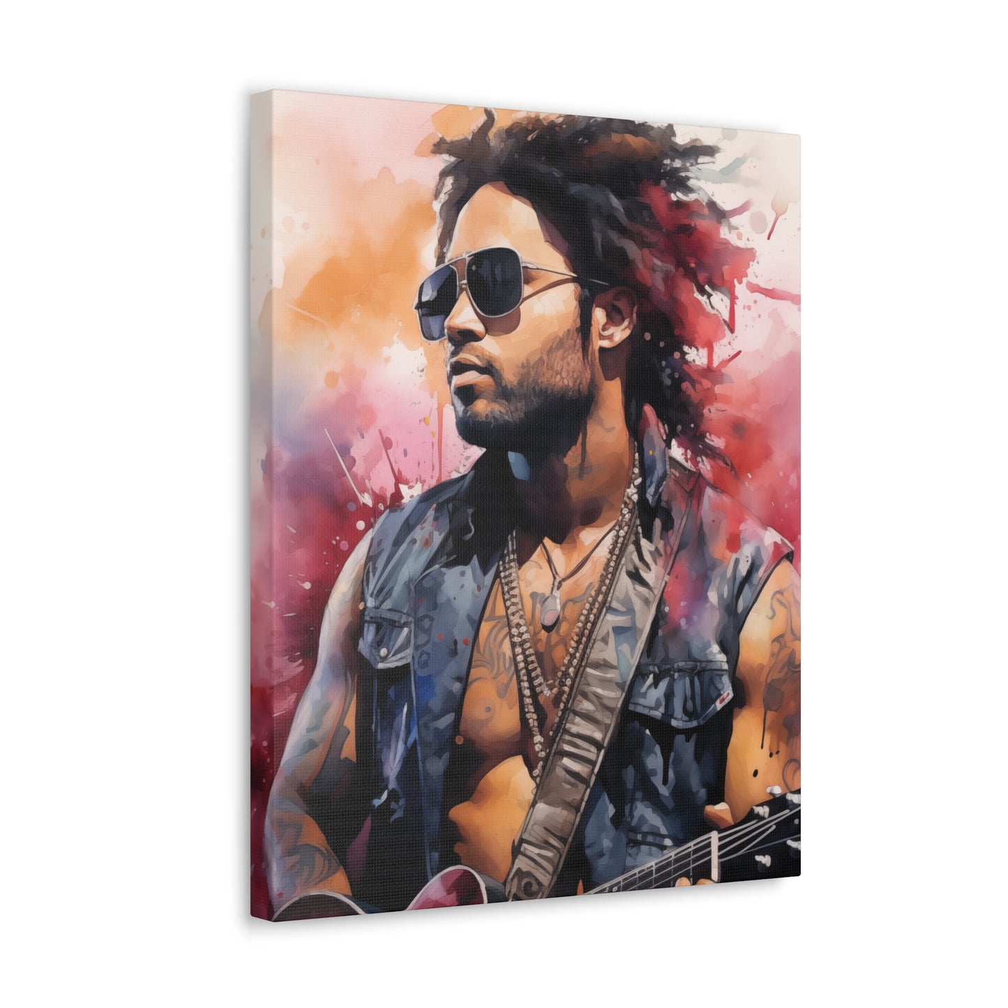 Gallery Wrapped Canvas, Celebrity Inspired, Pop Art Canvas – Lenny