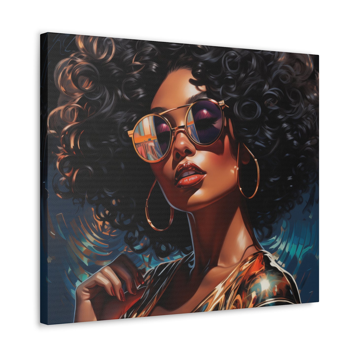 Gallery Wrapped Canvas, Retro Urban Queen, Femme Doll Art Canvas – Kesha