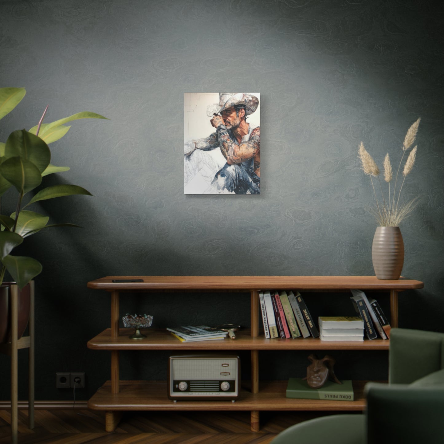 Gallery Wrapped Canvas, Wranglers and Wreckage Art Canvas, Erotic Pinup Art Canvas – Jace