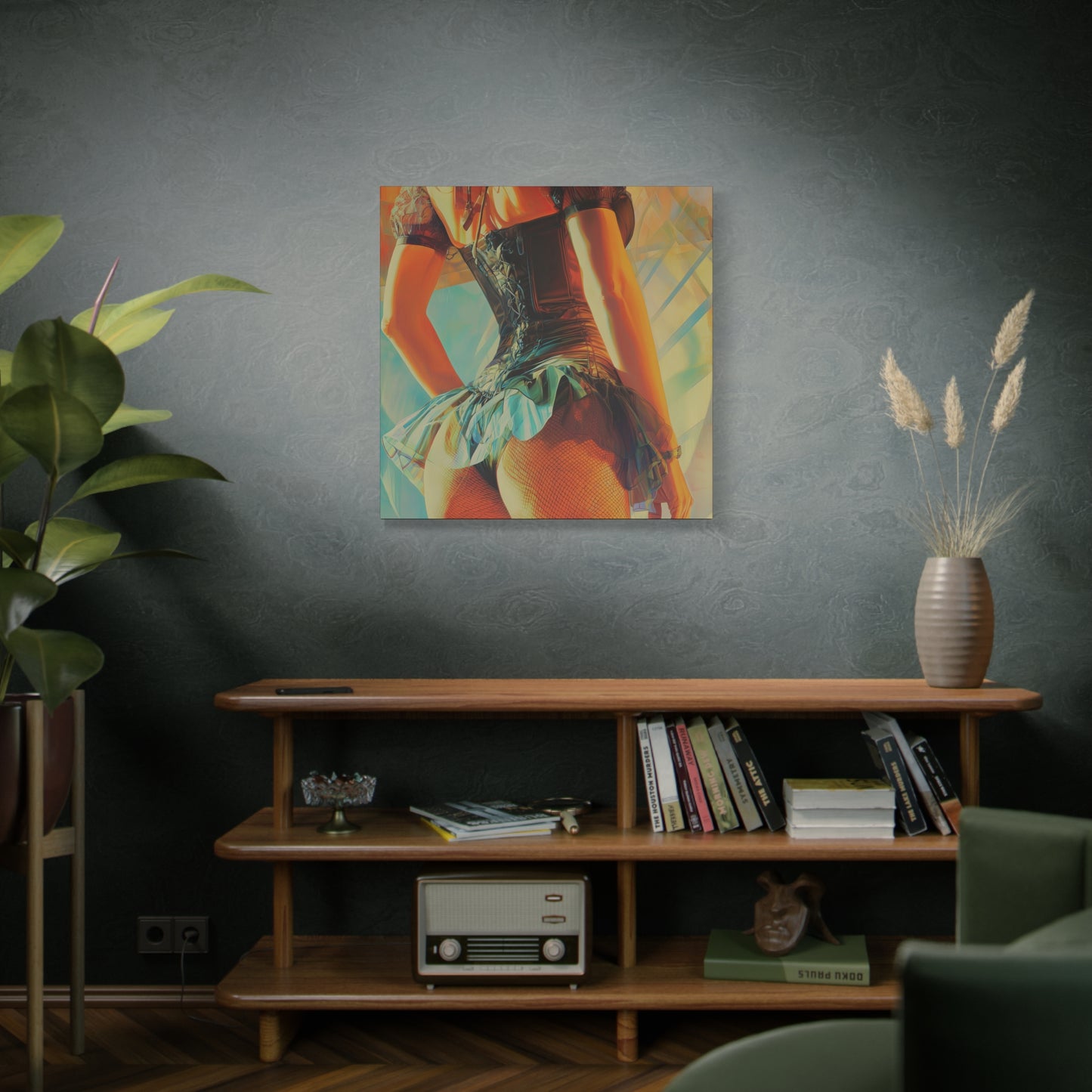 Gallery Wrapped Canvas, Tongue and Cheek Art Canvas, Naughty Girl Art Canvas – Kristen