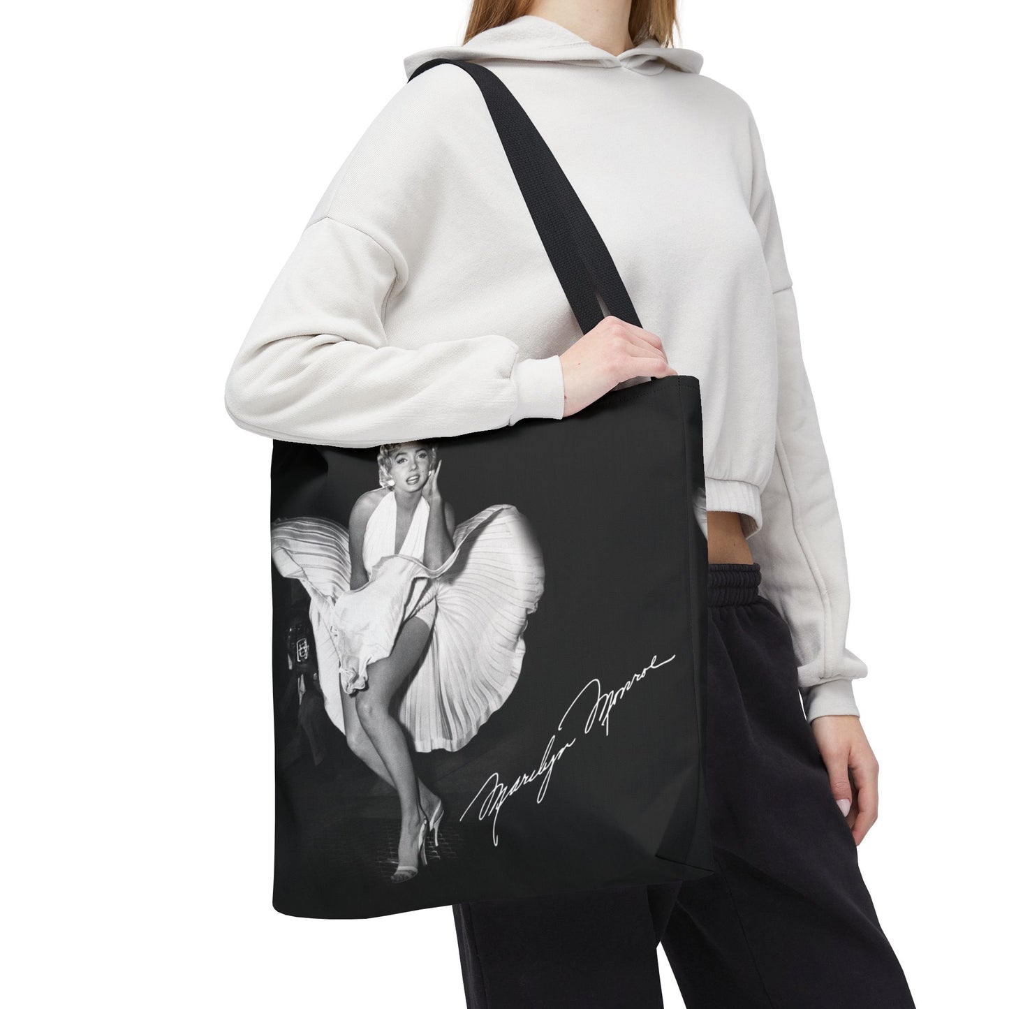 Celebrity Tote Bag, Utility Tote - Marilyn Monroe Subway Grate Tote - New York