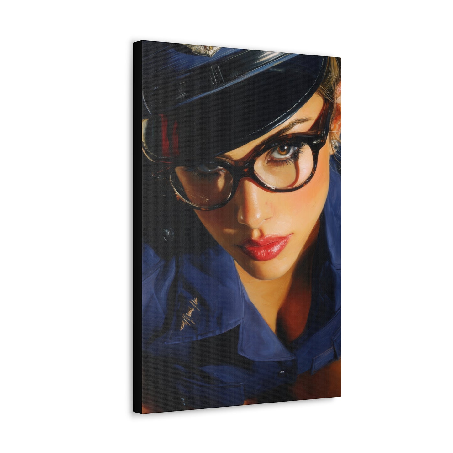 Gallery Wrapped Canvas, Liberty and Lace Art Canvas, Erotic Pinup Art Canvas – Janice