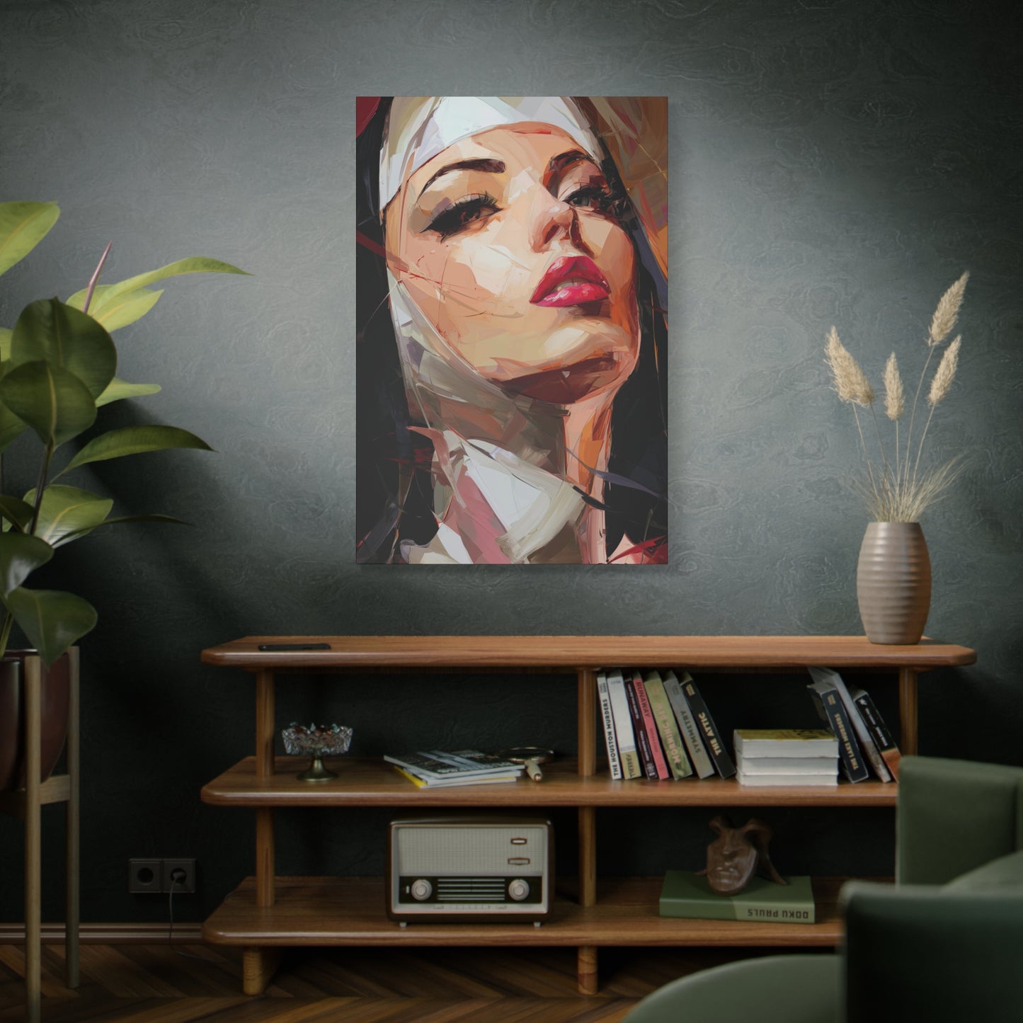 Gallery Wrapped Canvas, Habits and Heresy Art Canvas, Naughty Nuns Art Canvas – Sister Veritas