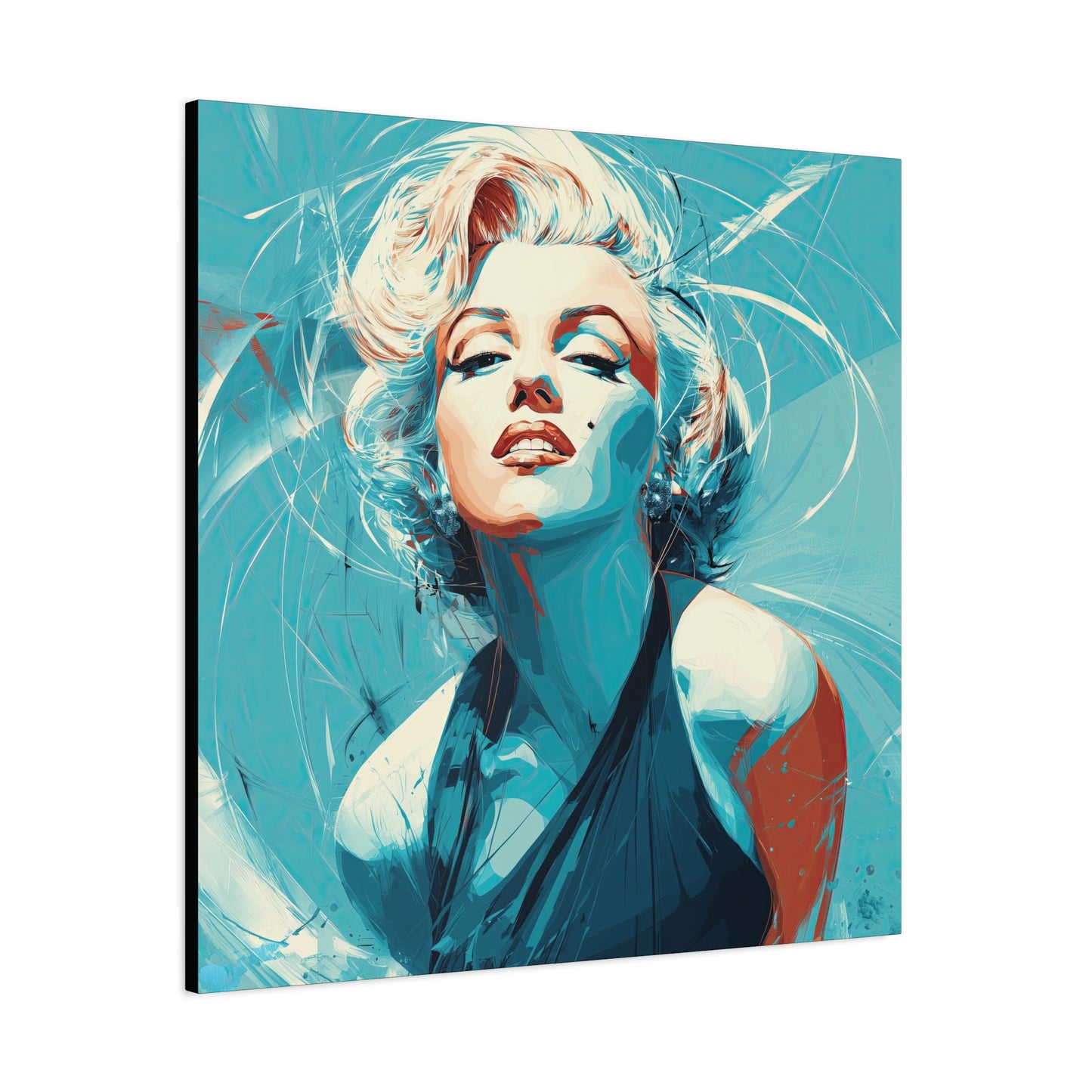 Gallery Wrapped Canvas, The Diva Project Art Canvas, Pinup Art Canvas – Marilyn Monroe - SEVEN