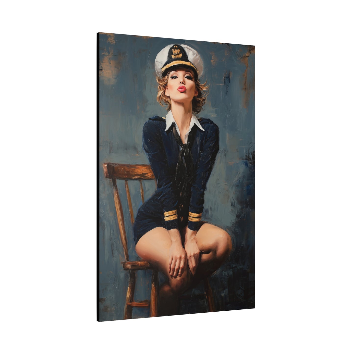 Gallery Wrapped Canvas, Liberty and Lace Art Canvas, Erotic Pinup Art Canvas – Ginger