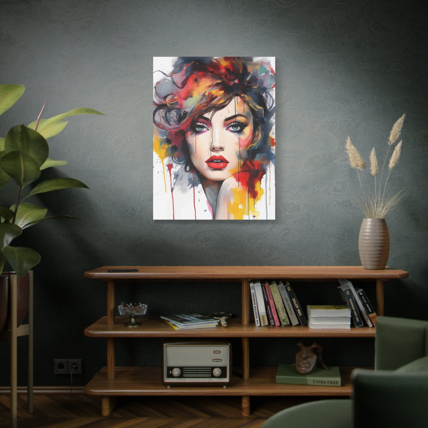Canvas Wall Art, Gallery Wrapped Pop Art, Femme Doll Wall Art – Alessia