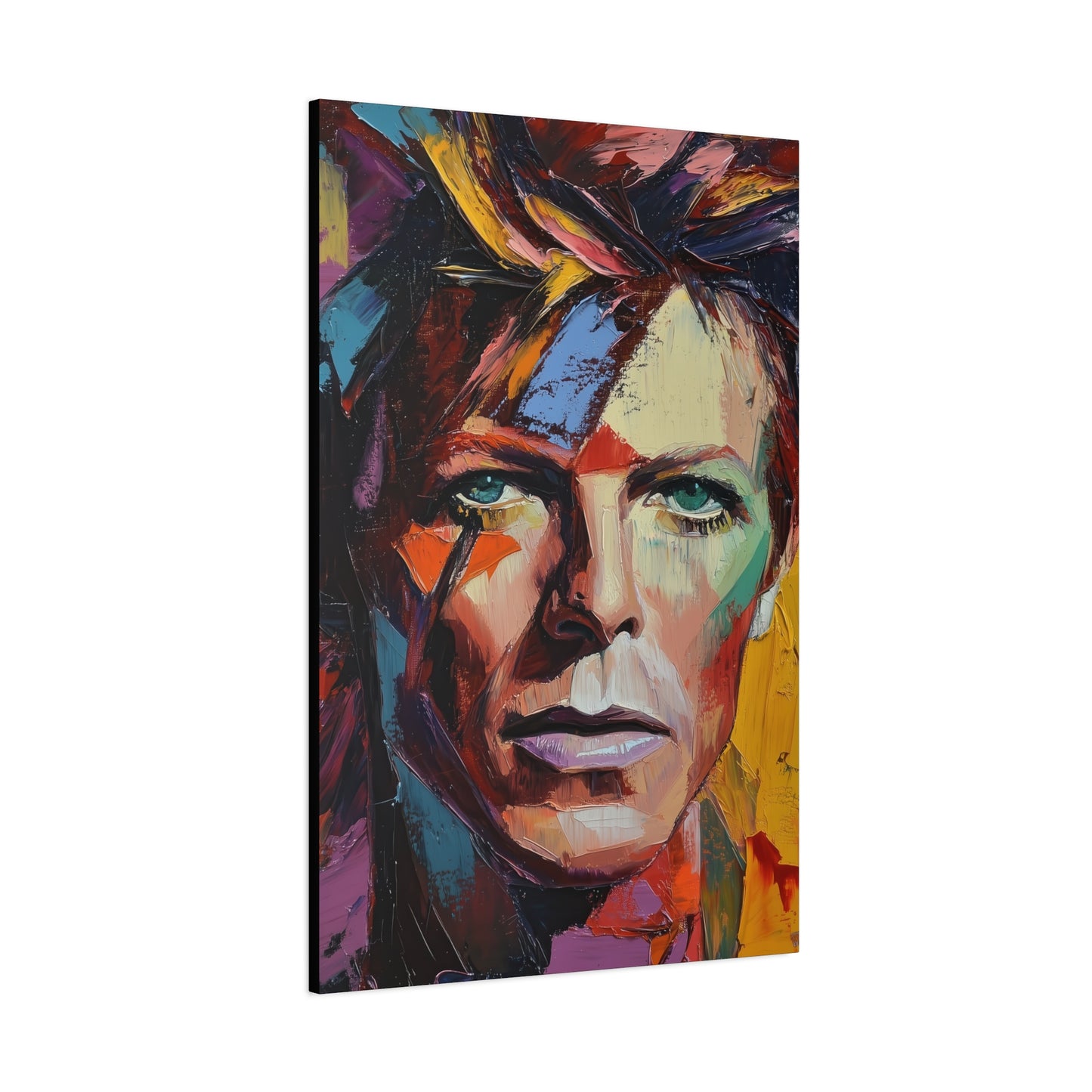 Gallery Wrapped Canvas, Celebrity Inspired, Pop Art Canvas – Bowie