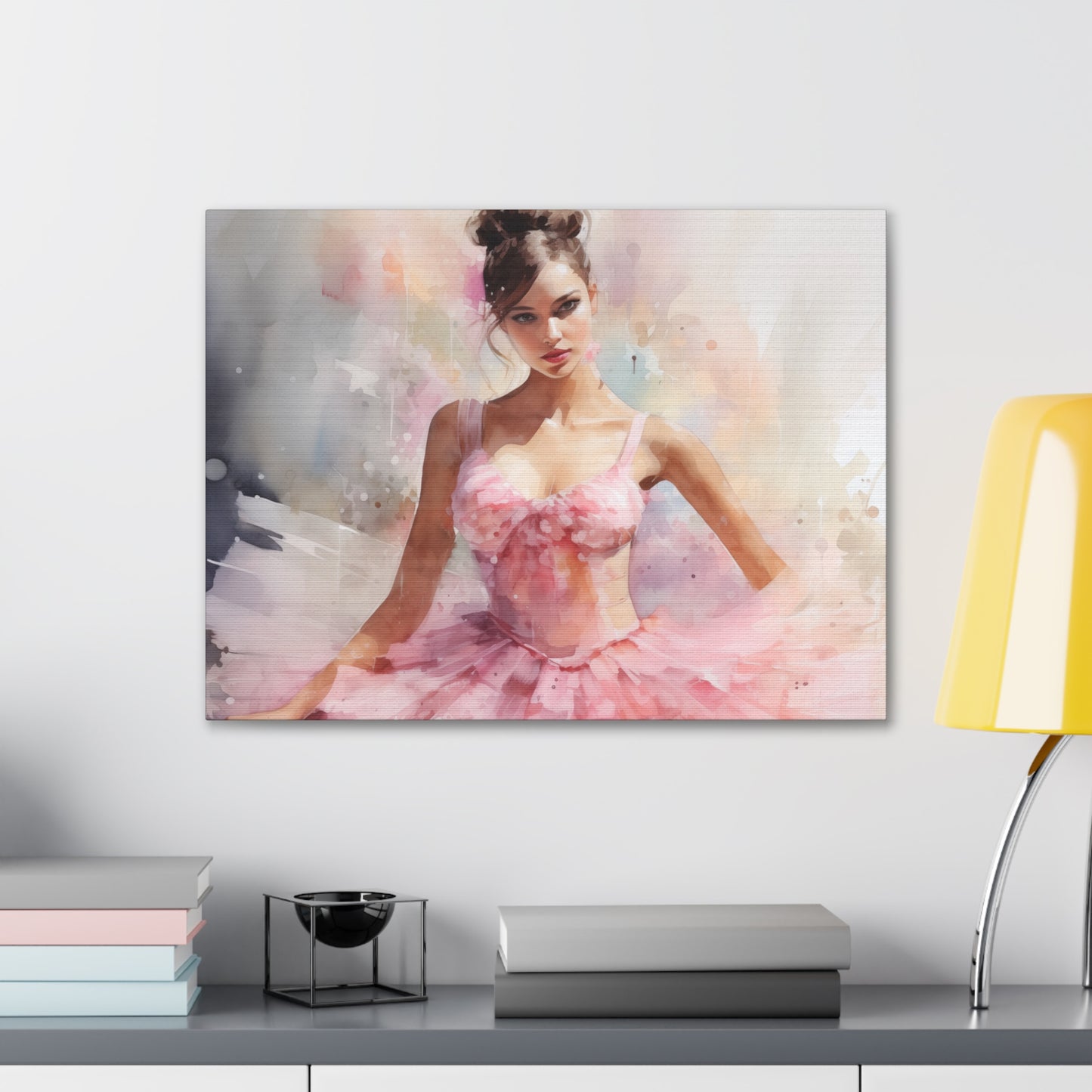Gallery Wrapped Canvas, Ballerina Beauty, Ballet Art Canvas – Lily