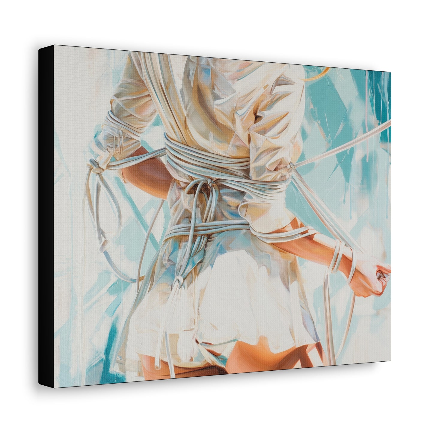 Gallery Wrapped Canvas, Ropes and Reverence Art Canvas, Erotic Shibari Art Canvas – Hannah's Sister