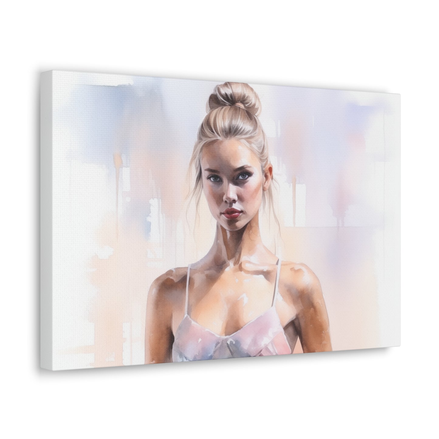 Gallery Wrapped Canvas, Ballerina Beauty, Ballet Art Canvas – Samantha