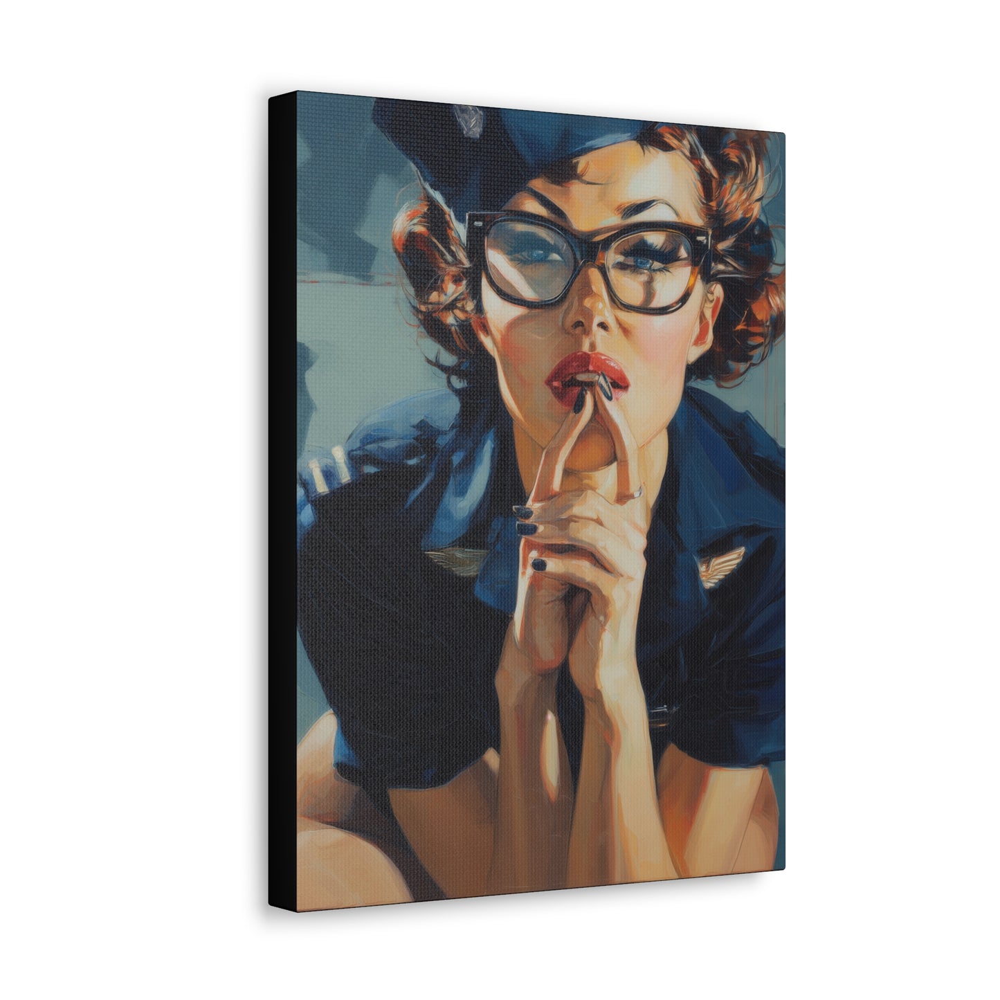 Gallery Wrapped Canvas, Liberty and Lace Art Canvas, Erotic Art Canvas – Peggy Sue