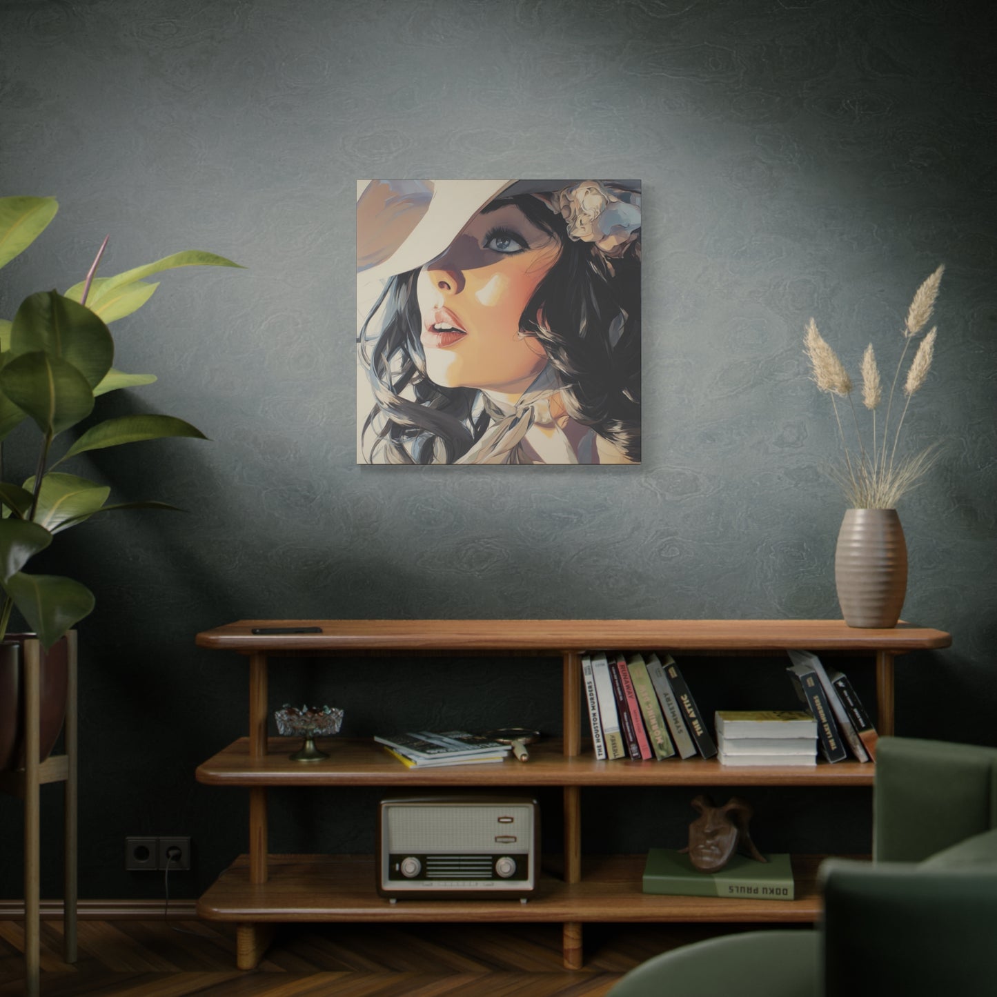 Gallery Wrapped Canvas, Wranglers and Wreckage Art Canvas, Erotic Pinup Art Canvas – Clementine