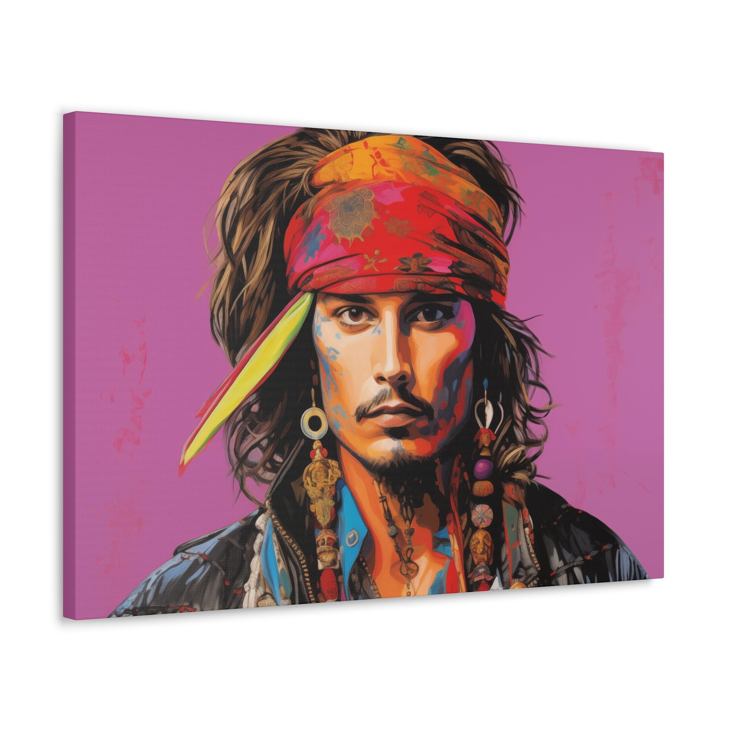 Gallery Wrapped Canvas, Celebrity Inspired, Pop Art Canvas – Johnny Also