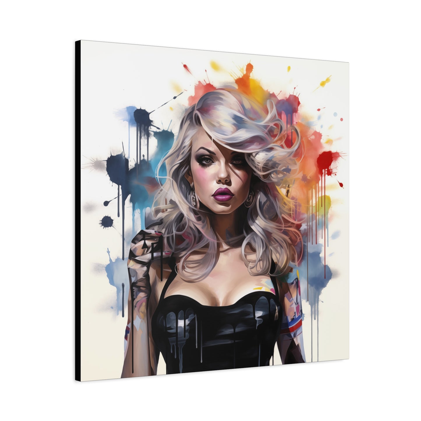 Canvas Wall Art, Gallery Wrapped Pop Art, Femme Doll Wall Art – Zephyr