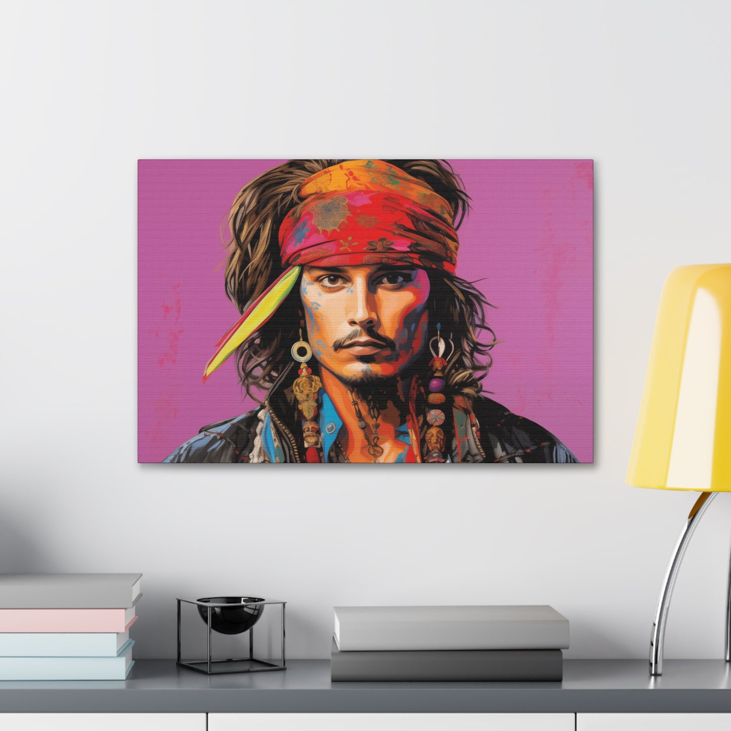 Gallery Wrapped Canvas, Celebrity Inspired, Pop Art Canvas – Johnny Also