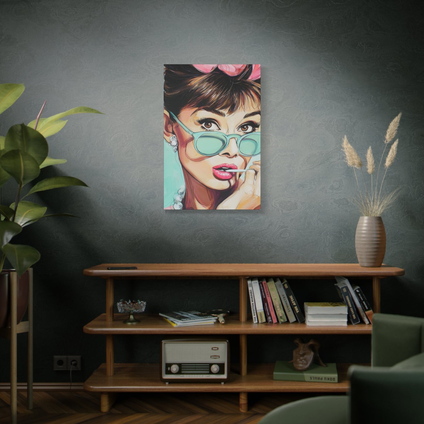 Gallery Wrapped Canvas, The Diva Project Art Canvas, Pinup Art Canvas – Audrey Hepburn - ELEVEN