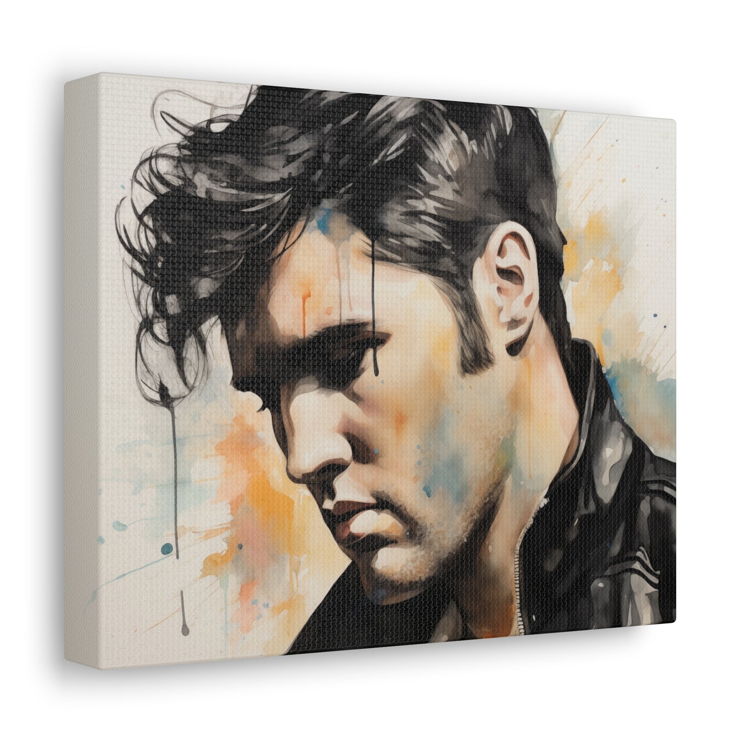 Gallery Wrapped Canvas, Celebrity Inspired, Pop Art Canvas – Elvis Also