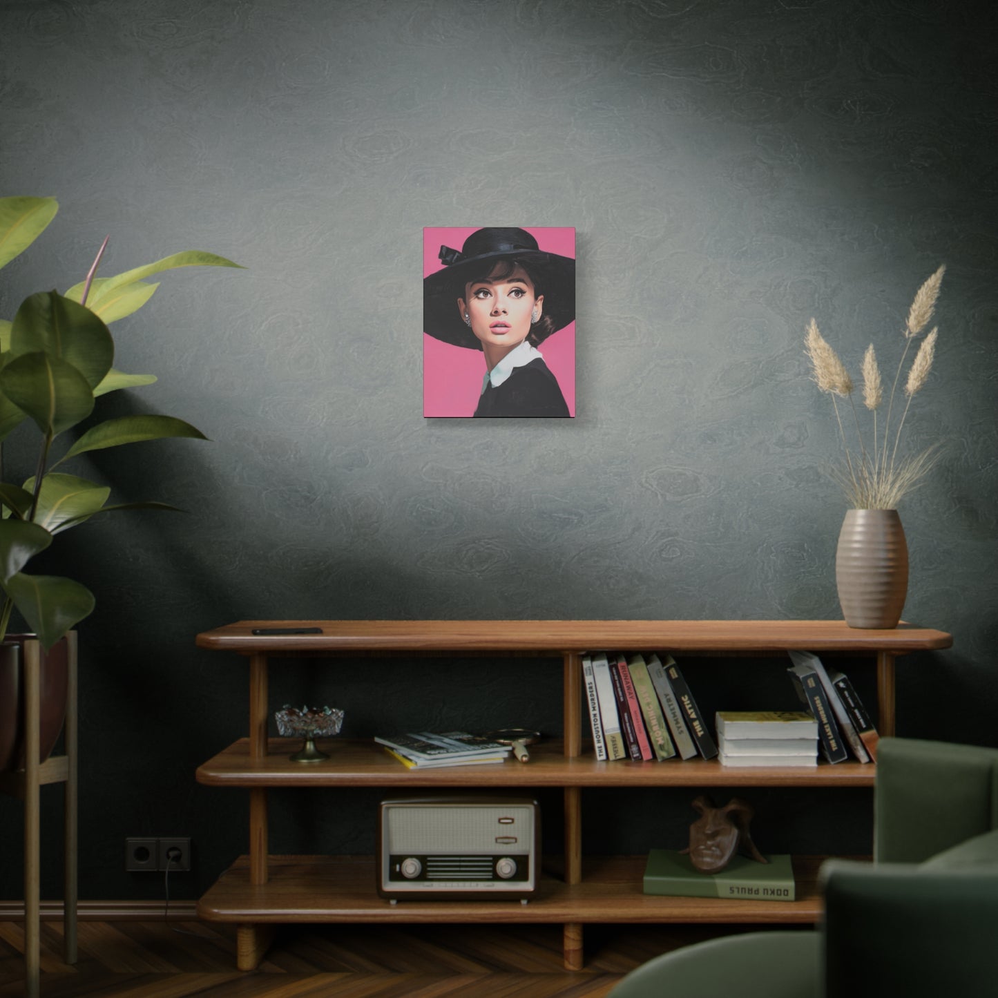 Gallery Wrapped Canvas, The Diva Project Art Canvas, Pinup Art Canvas – Audrey Hepburn - EIGHT