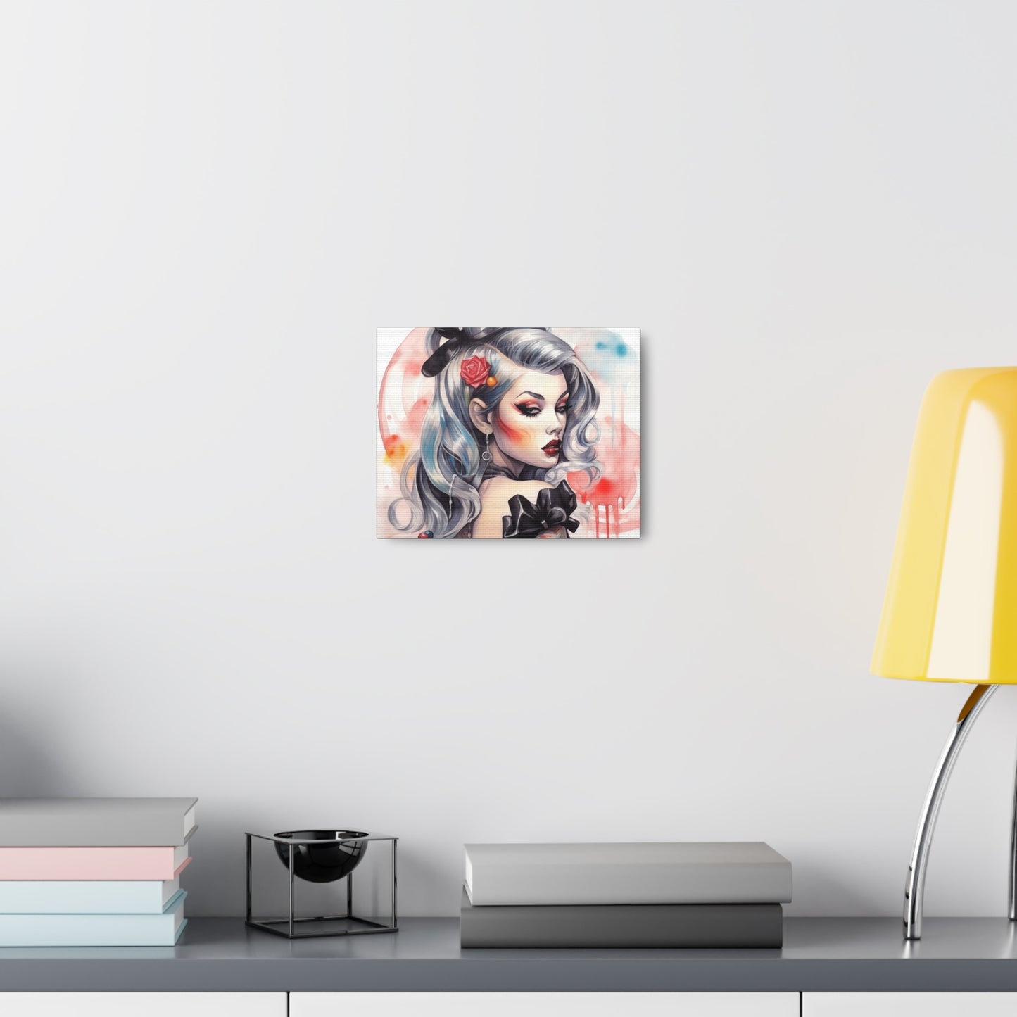 Gallery Wrapped Canvas, Edgy Tattooed Beauty, Urban Pop Art Canvas – Sabella