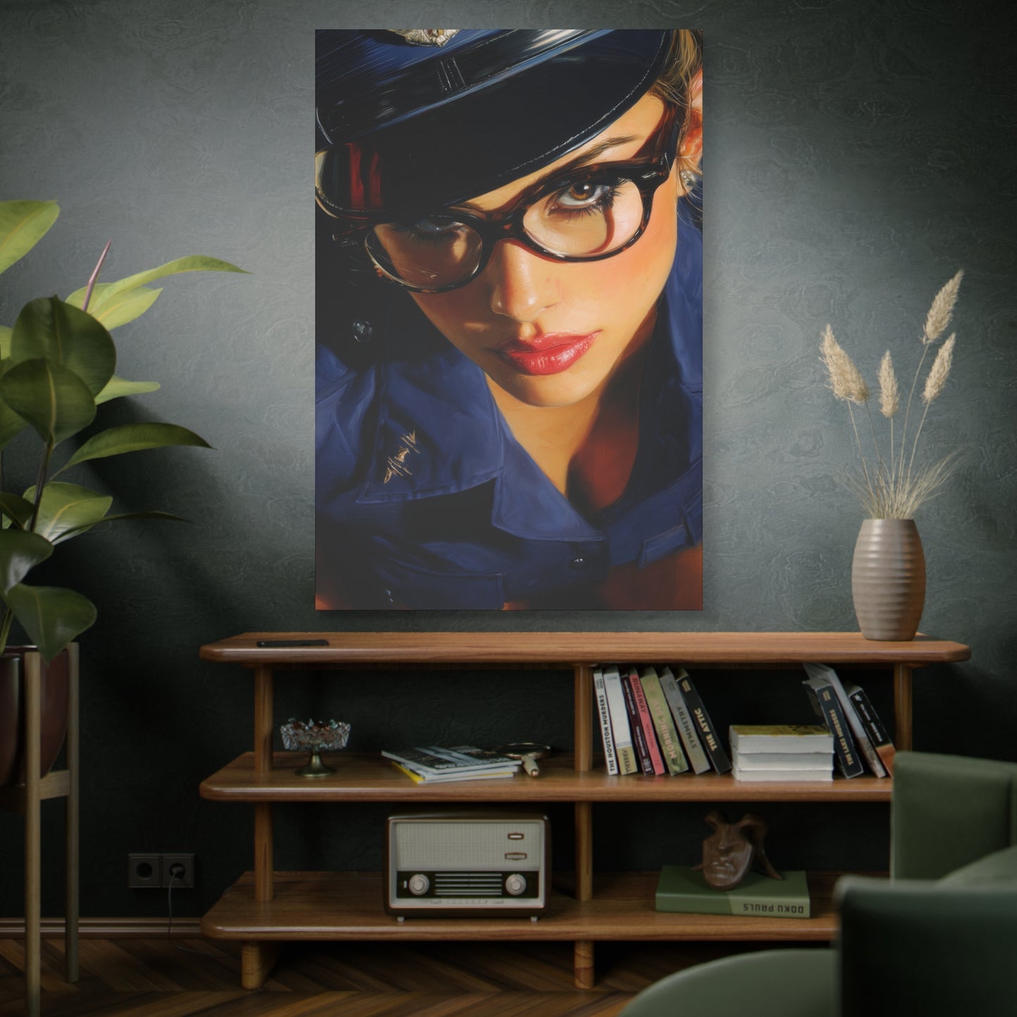 Gallery Wrapped Canvas, Liberty and Lace Art Canvas, Erotic Pinup Art Canvas – Janice